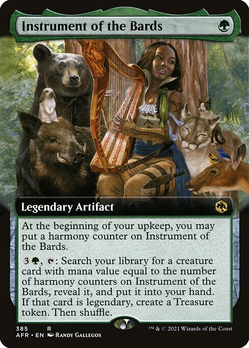 MTG Instrument of the Bards AFR 385 Extended Art Nonfoil
