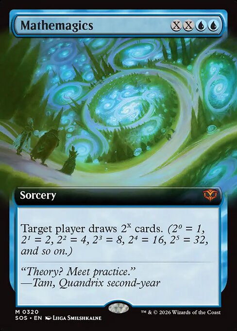 MTG Mathemagics SOS 320 Extended Art Nonfoil
