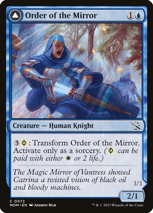 MTG Order of the Mirror // Order of the Alabaster Host MOM 072 Regular Nonfoil