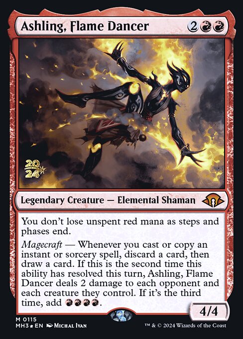 MTG Ashling, Flame Dancer PMH3 115s Prerelease Foil