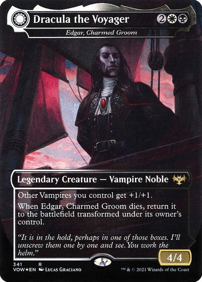 MTG Edgar, Charmed Groom // Edgar Markov's Coffin VOW 341 Dracula Series Nonfoil front