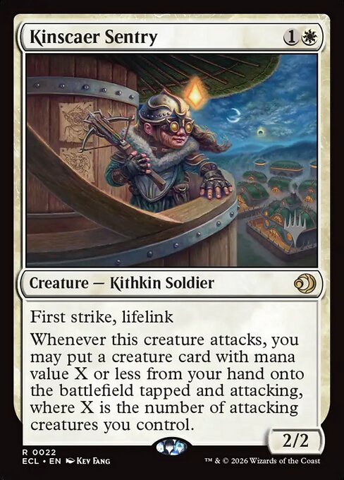 MTG Kinscaer Sentry PECL 022p Promo Pack Foil