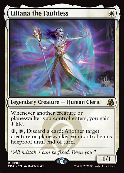 MTG Liliana the Faultless PFRA 200P Promo Pack Nonfoil front