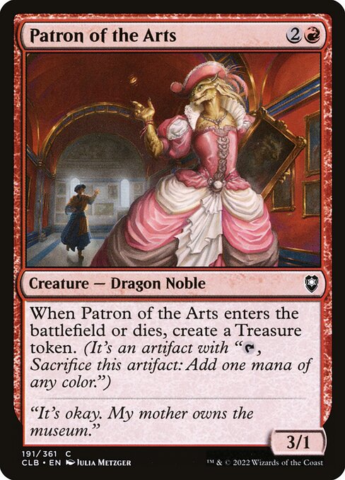 MTG Patron of the Arts CLB 191 Regular Foil