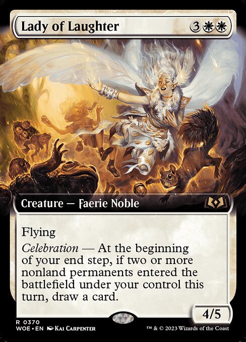 MTG Lady of Laughter WOE 370 Extended Art Nonfoil