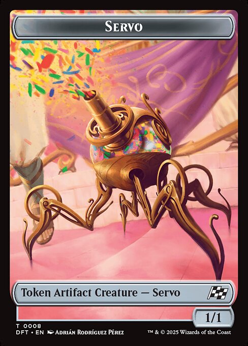 MTG Servo Token DFT 008 Token Foil