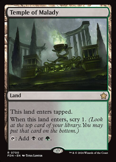 MTG Temple of Malady FDN 700 Starter Collection Nonfoil
