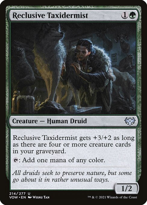 MTG Reclusive Taxidermist VOW 214 Standard Nonfoil front
