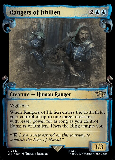 MTG Rangers of Ithilien LTR 517 Showcase Scrolls of Middle-earth Silver Foil