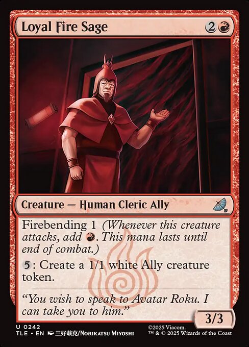 MTG Loyal Fire Sage [TLE 242] Nonfoil