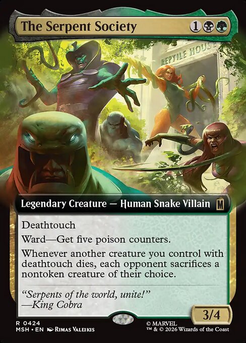 MTG The Serpent Society MSH 424 Extended Art Nonfoil