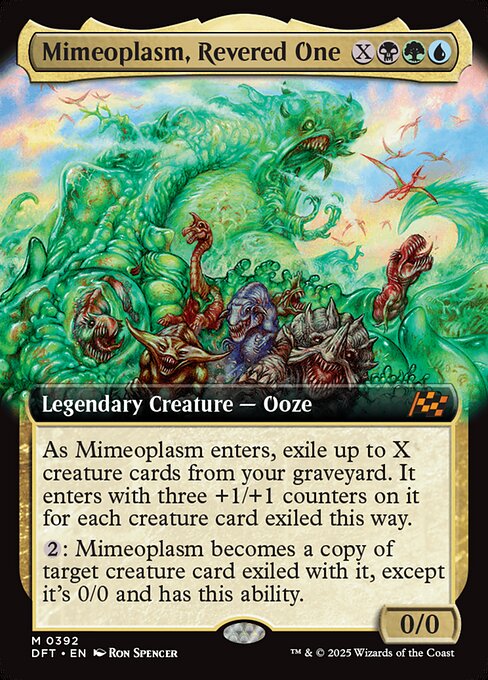 MTG Mimeoplasm, Revered One DFT 392 Extended Art Foil