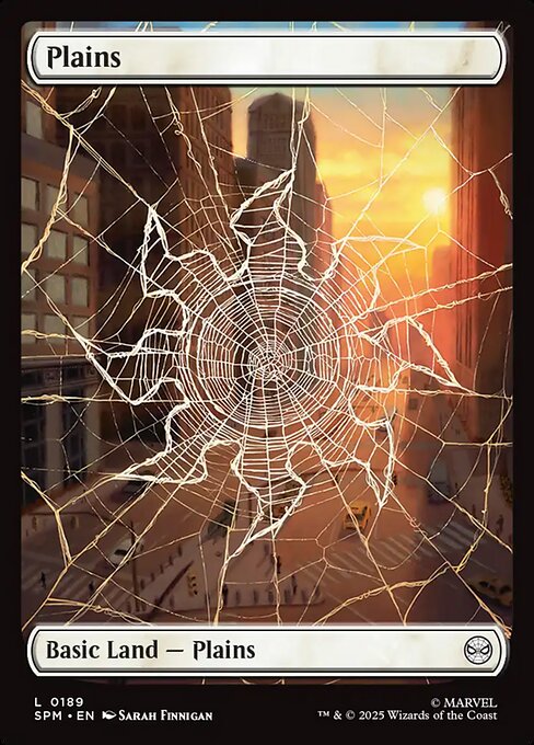 MTG Plains SPM 189 Full-Art Spiderweb Basic Land Foil