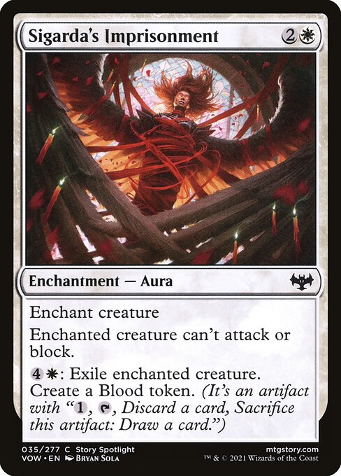MTG Sigarda's Imprisonment VOW 035 Standard Nonfoil front