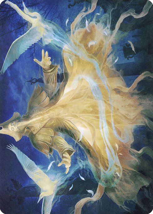 MTG Heron-Blessed Geist AVOW 013 Art Card Nonfoil front