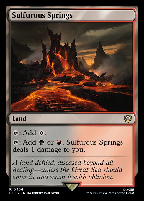 MTG Sulfurous Springs LTC 334 Alternate Art Nonfoil