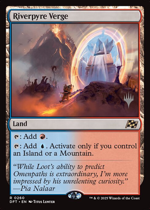 MTG Riverpyre Verge PDFT 260p Promo Pack Nonfoil