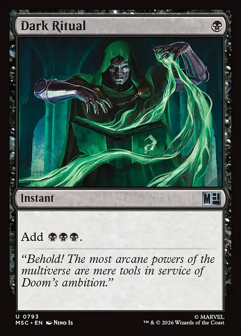 MTG Dark Ritual MSC 793 Regular Nonfoil