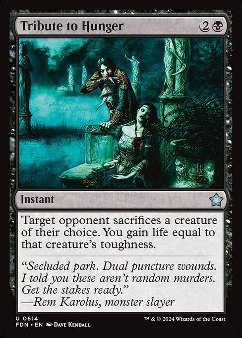 MTG Tribute to Hunger FDN 614 Starter Collection Nonfoil