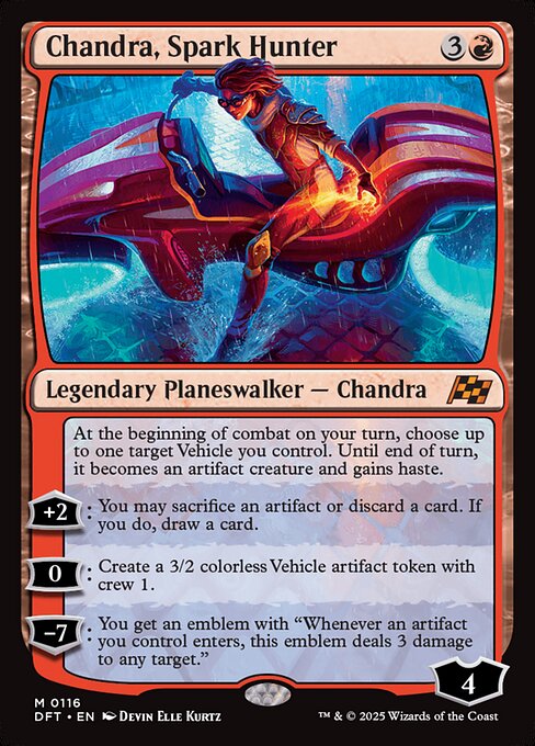 MTG Chandra, Spark Hunter DFT 116 Regular Foil