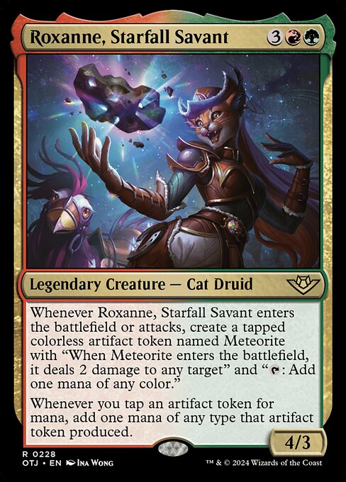 MTG Roxanne, Starfall Savant OTJ 228 Regular Foil