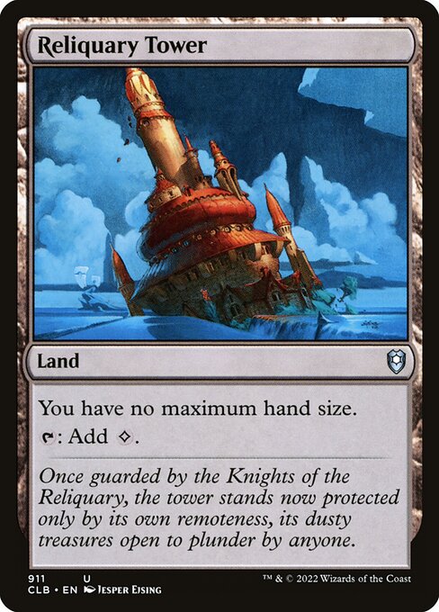 MTG Reliquary Tower CLB 911 Commander Deck Nonfoil