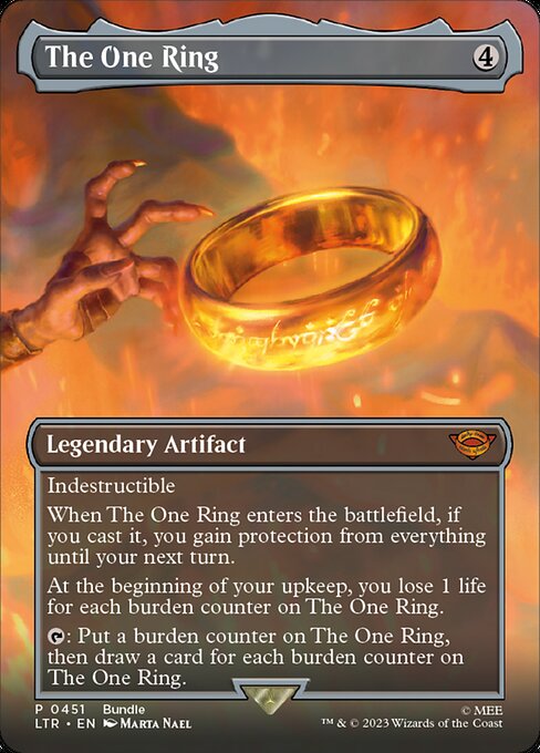 MTG The One Ring LTR 451 Borderless Foil