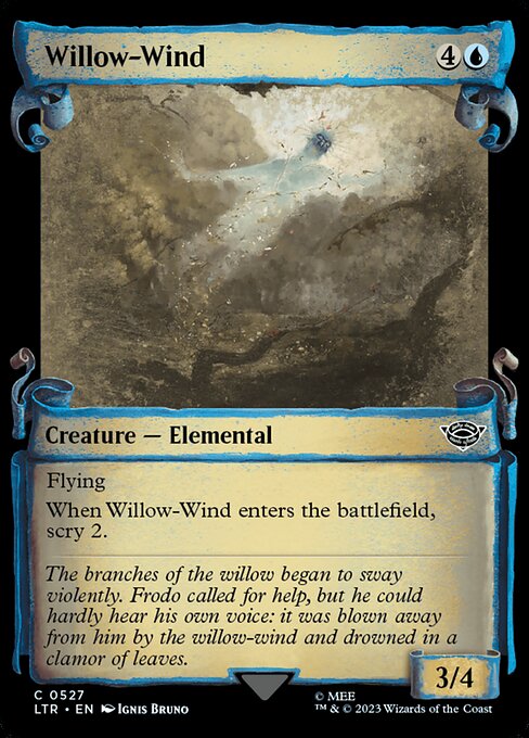 MTG Willow-Wind LTR 527 Showcase Scrolls of Middle-earth Nonfoil