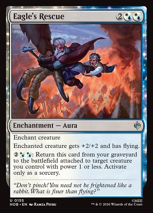 MTG Eagle's Rescue HOB 155 Regular Foil