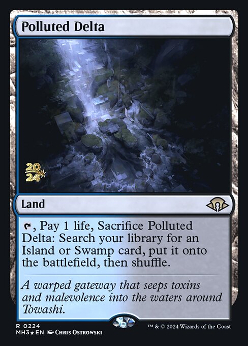 MTG Polluted Delta PMH3 224s Prerelease Foil