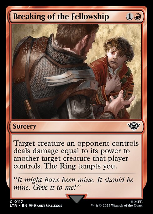 MTG Breaking of the Fellowship LTR 117 Regular Foil