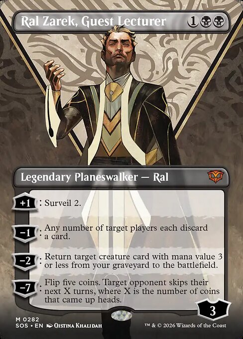 MTG Ral Zarek, Guest Lecturer SOS 282 Showcase Ring Nonfoil