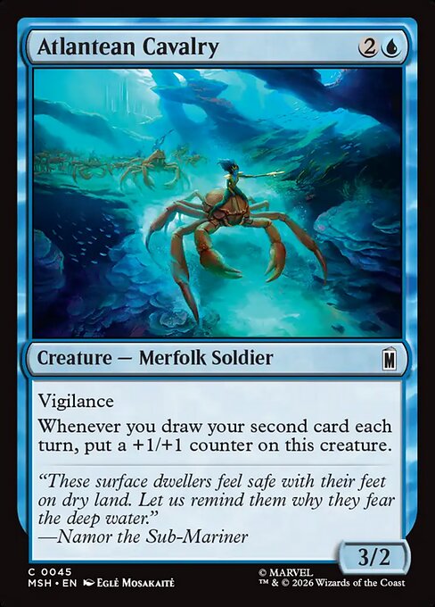 MTG Atlantean Cavalry MSH 045 Regular Nonfoil