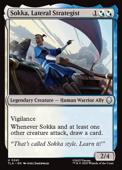 MTG Sokka, Lateral Strategist TLA 241 Regular Nonfoil