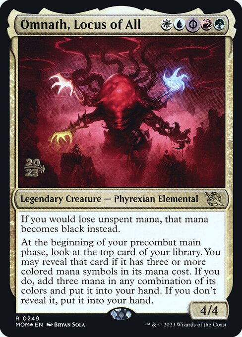 MTG Omnath, Locus of All PMOM 249s Prerelease Foil