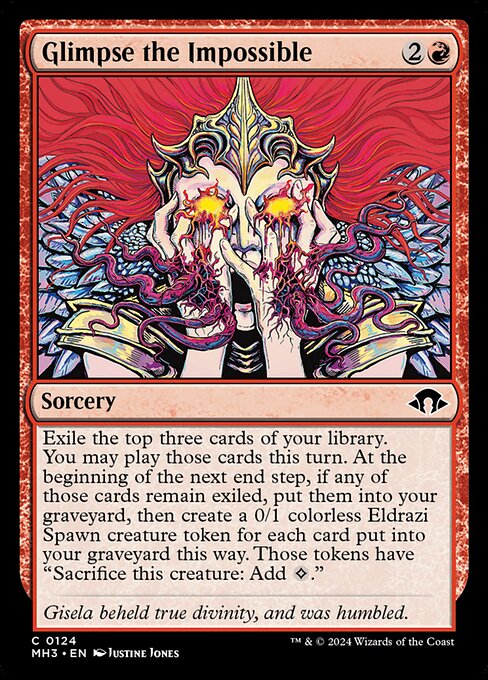 MTG Glimpse the Impossible MH3 124 Regular Nonfoil