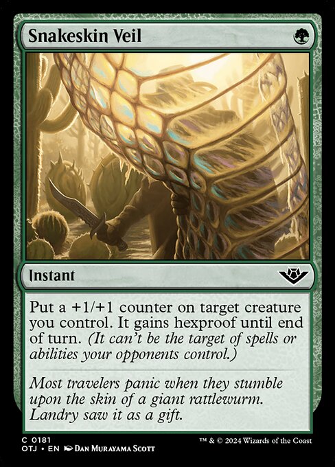 MTG Snakeskin Veil OTJ 181 Regular Foil