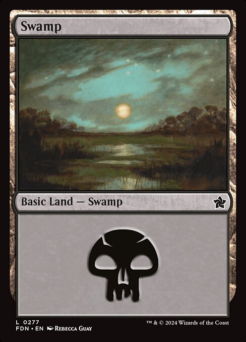 MTG Swamp FDN 277 Regular Nonfoil