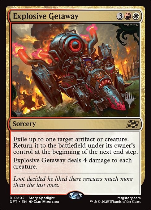 MTG Explosive Getaway PDFT 202p Promo Pack Foil