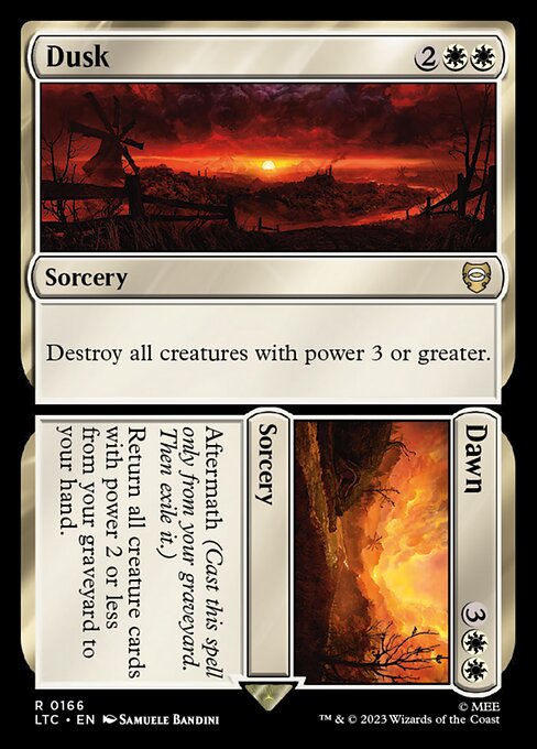 MTG Dusk // Dawn LTC 166 Alternate Art Nonfoil