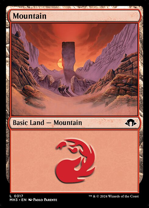 MTG Mountain MH3 317 Bundle Basic Land Foil