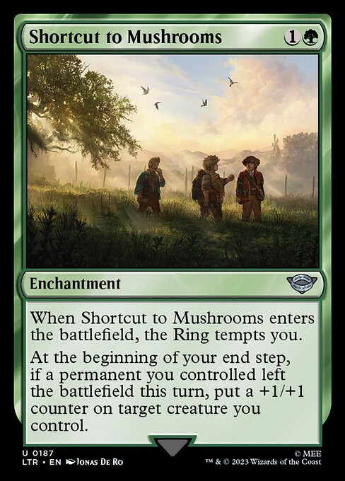 MTG Shortcut to Mushrooms LTR 187 Regular Foil