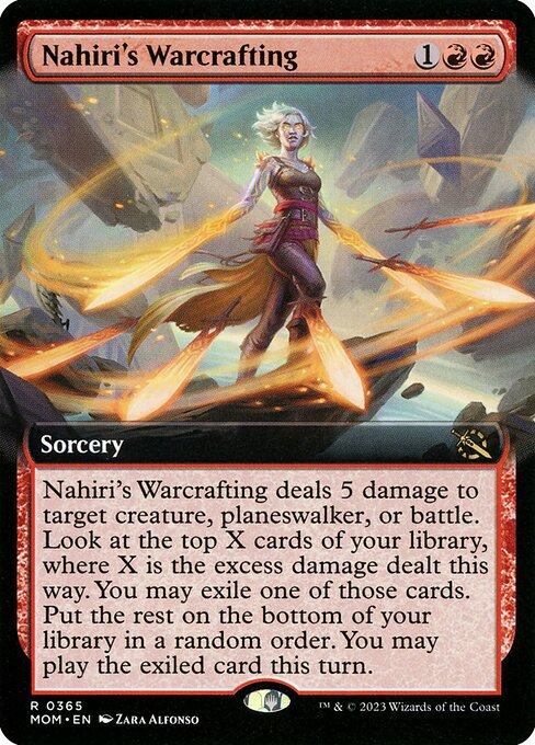 MTG Nahiri's Warcrafting MOM 365 Extended Art Nonfoil