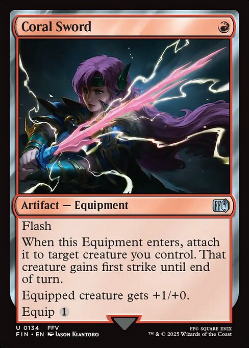 MTG Coral Sword FIN 134 Regular Nonfoil