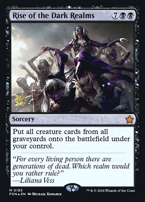 MTG Rise of the Dark Realms PFDN 183s Prerelease Foil