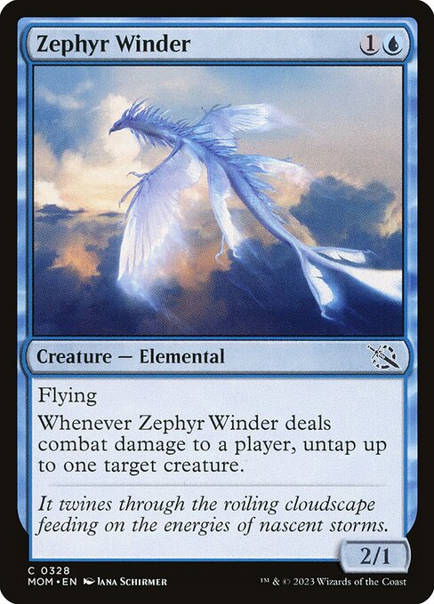 MTG Zephyr Winder MOM 328 Jumpstart Foil