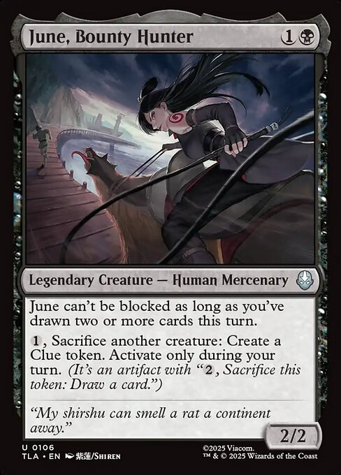 MTG June, Bounty Hunter TLA 106 Regular Nonfoil