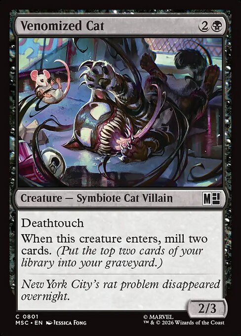 MTG Venomized Cat MSC 801 Regular Foil