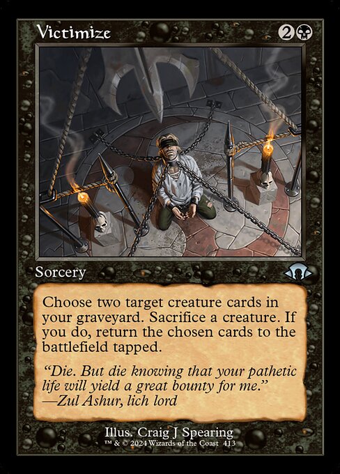MTG Victimize MH3 413 Retro Frame Foil