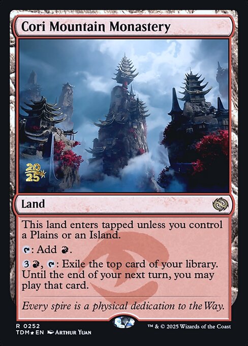 MTG Cori Mountain Monastery PTDM 252s Prerelease Foil